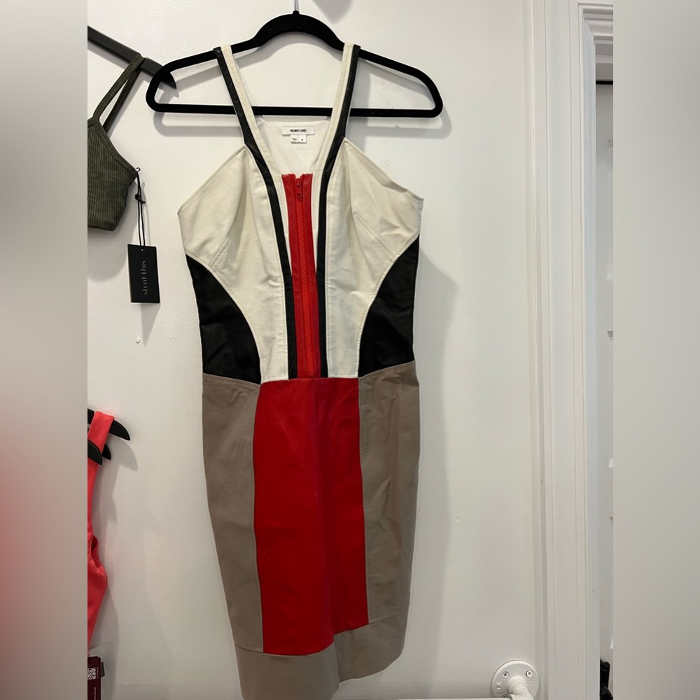 multicolor mini dress